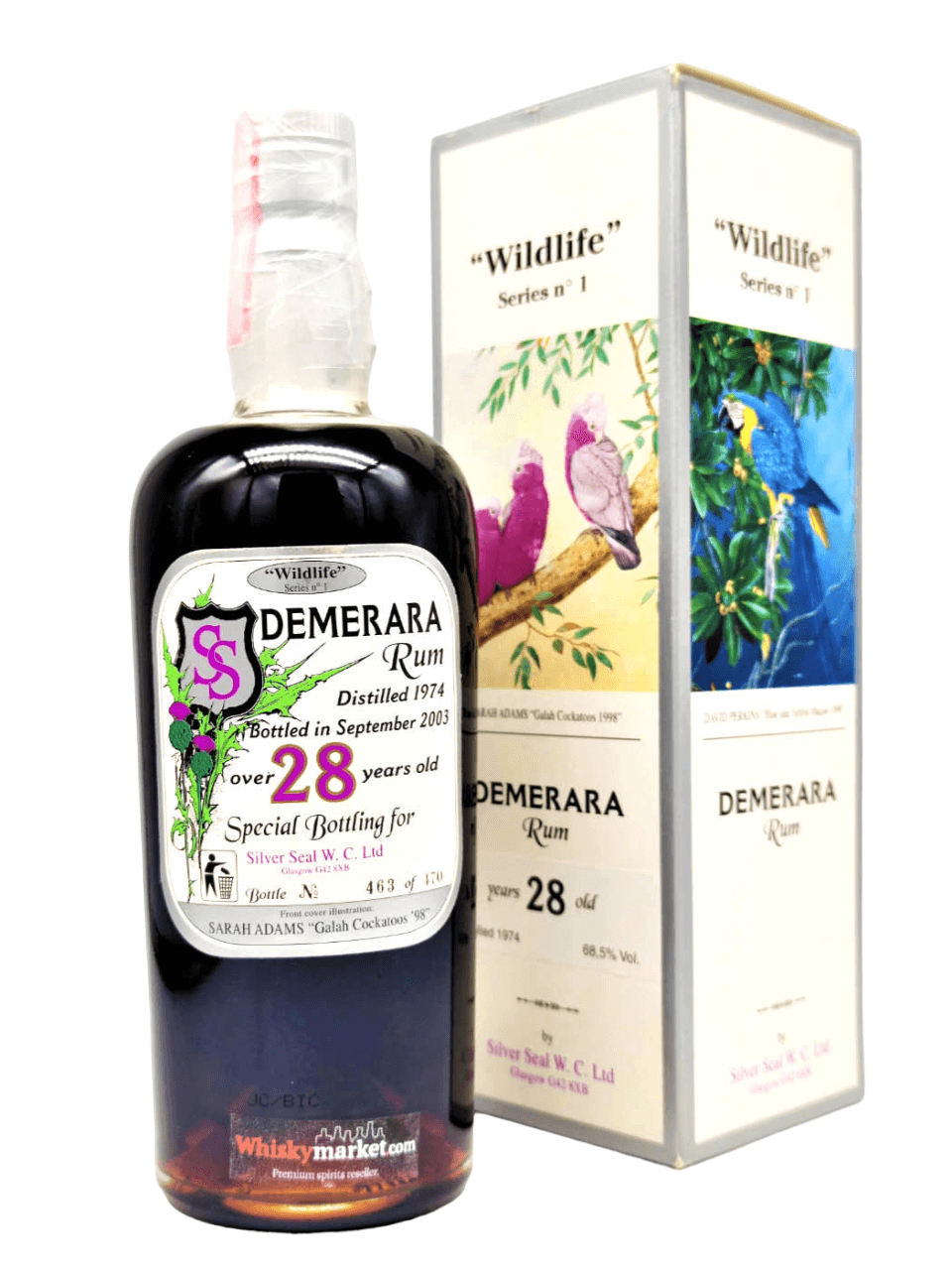 Demerara 1974/2003 28yo 68,5% Wildlife Series no1 Silver Seal