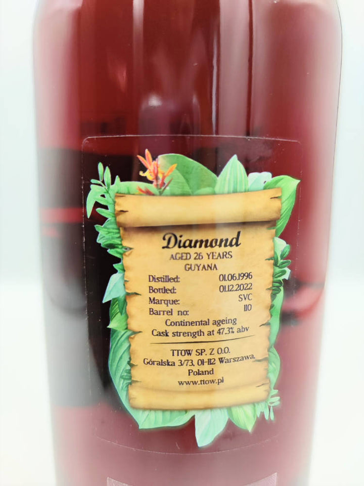 Diamond 1996/2022 26yo 47,3% The Taste of Rum, label