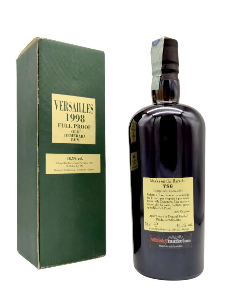 Versailles 1998/2007 9yo 46,5% Old Demerara Rum