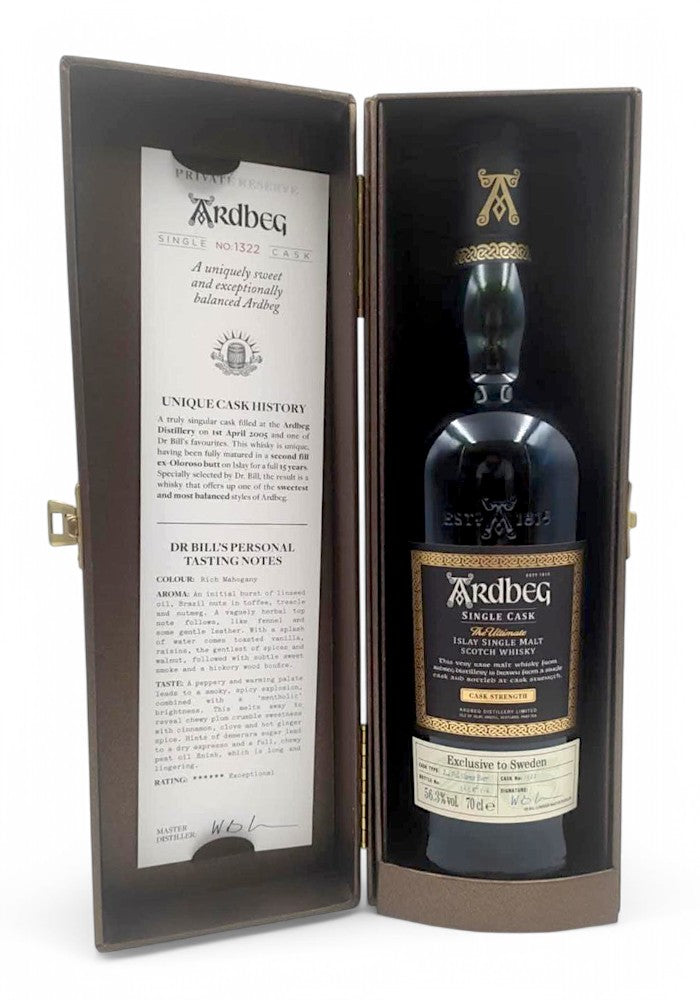 Ardbeg 2005/2020 15yo 56.3% Single Cask #1322