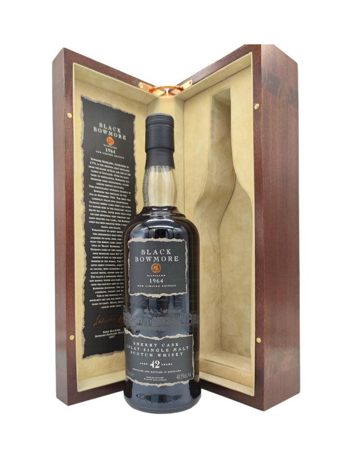 Bowmore Black 1964 42yo and box