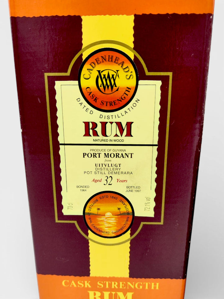 Cadenhead's 1964 Uitvlugt Port Mourant Cask Strenght 32yo 72.1%