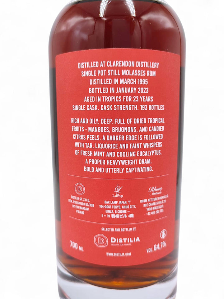 Clarendon 1995/2023 27yo 64,7% by Distilia/ Bar Lamp/ Rhum Attitude
