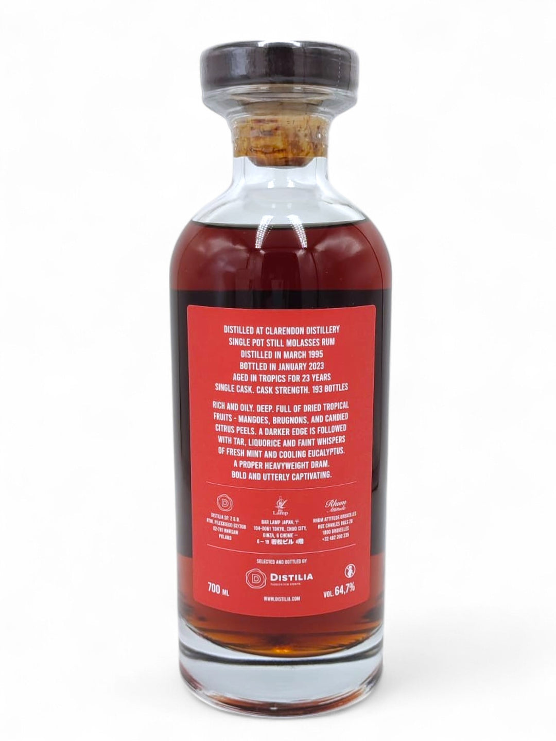 Clarendon 1995/2023 27yo 64,7% by Distilia/ Bar Lamp/ Rhum Attitude