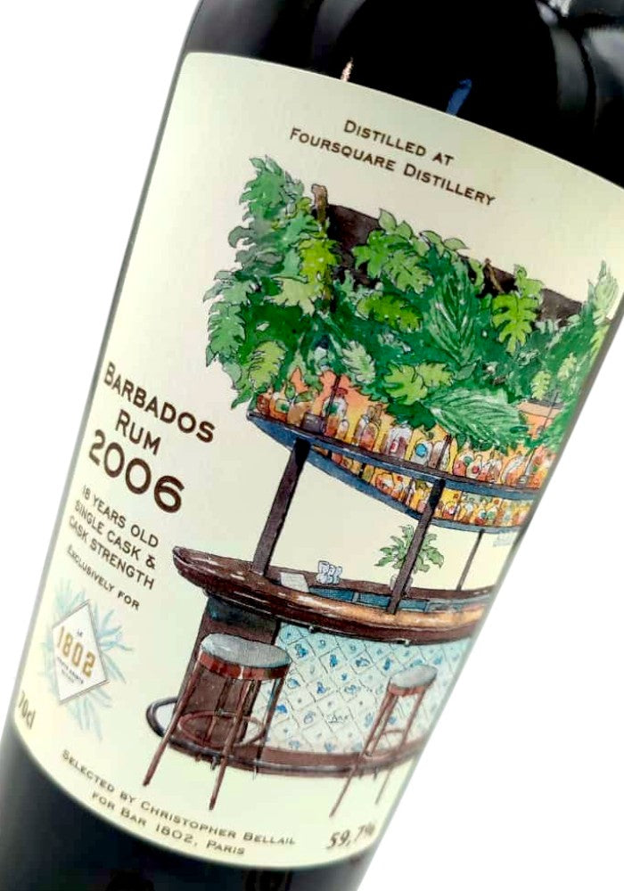 Foursquare 2006/2025 18yo 59,7% cask #38, Distilia for Bar 1802