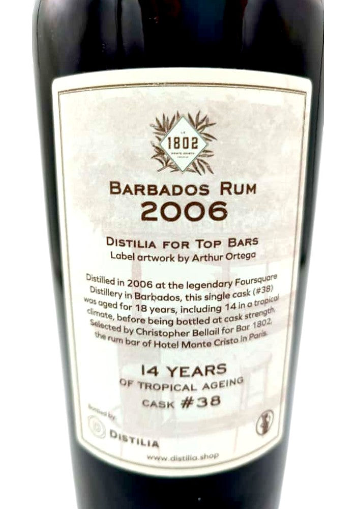 Foursquare 2006/2025 18yo 59,7% cask #38, Distilia for Bar 1802