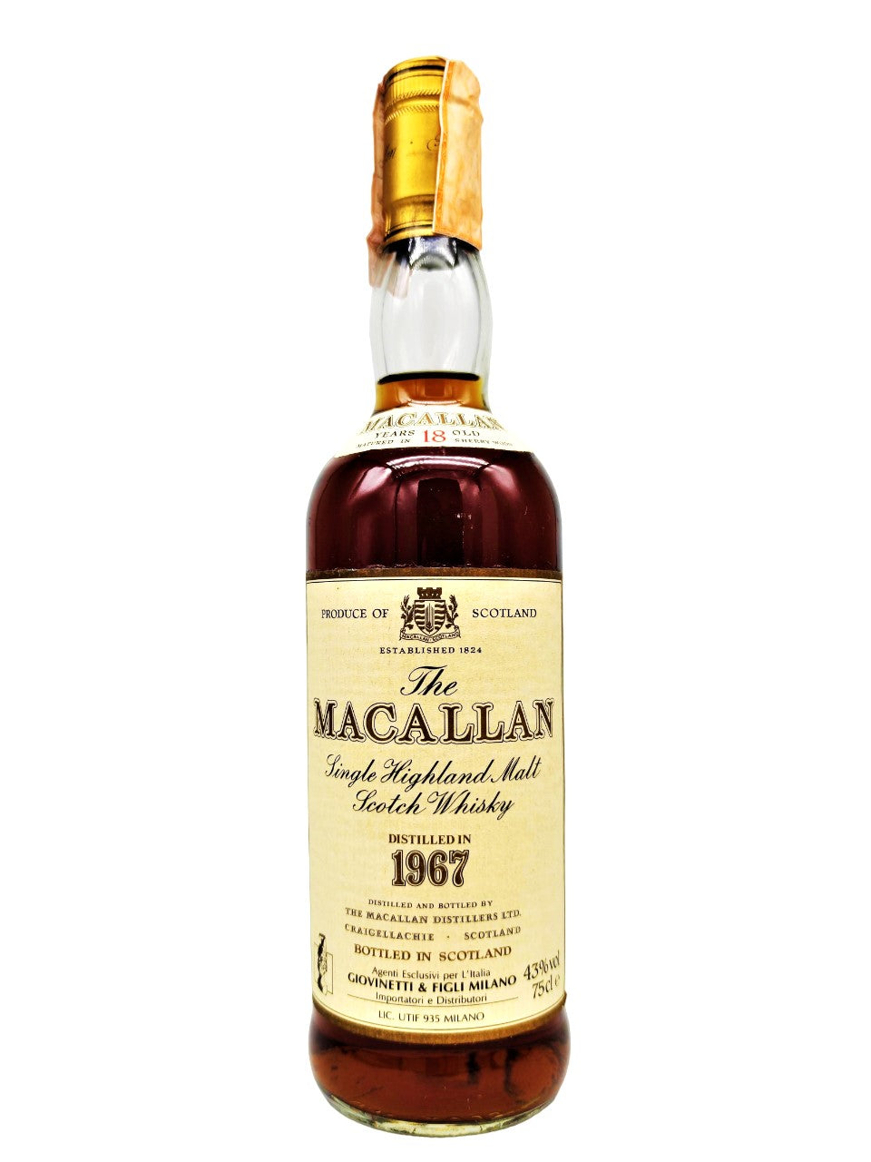 Macallan 1967/1986 18yo Giovinetti & Figli Milano