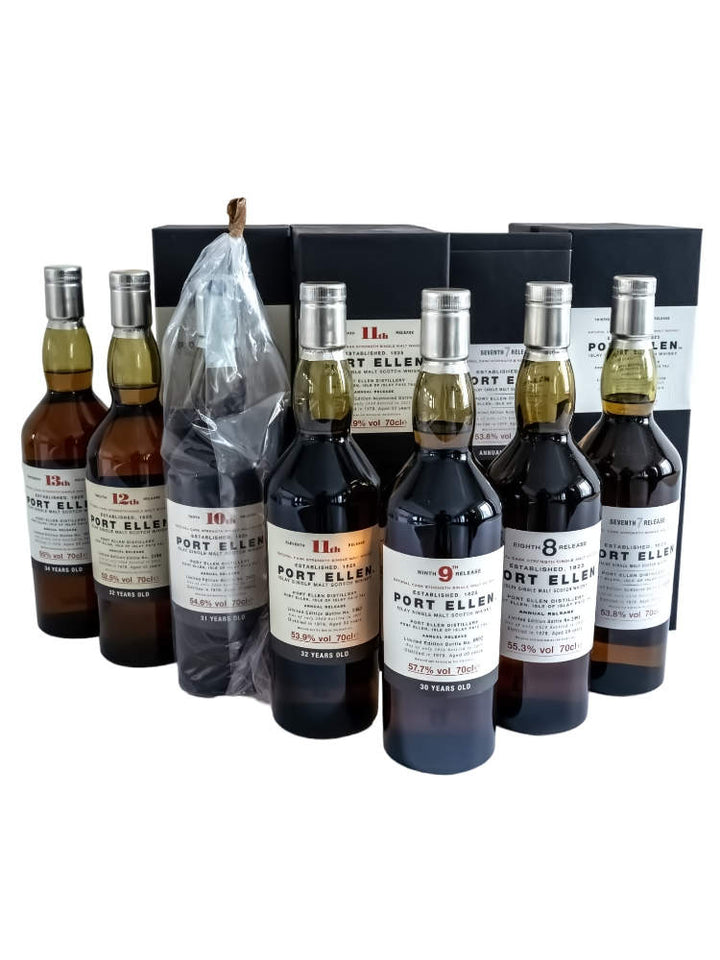 Port Ellen set 1st - 13th Annual Release, 13 bottles, Distilia Shop