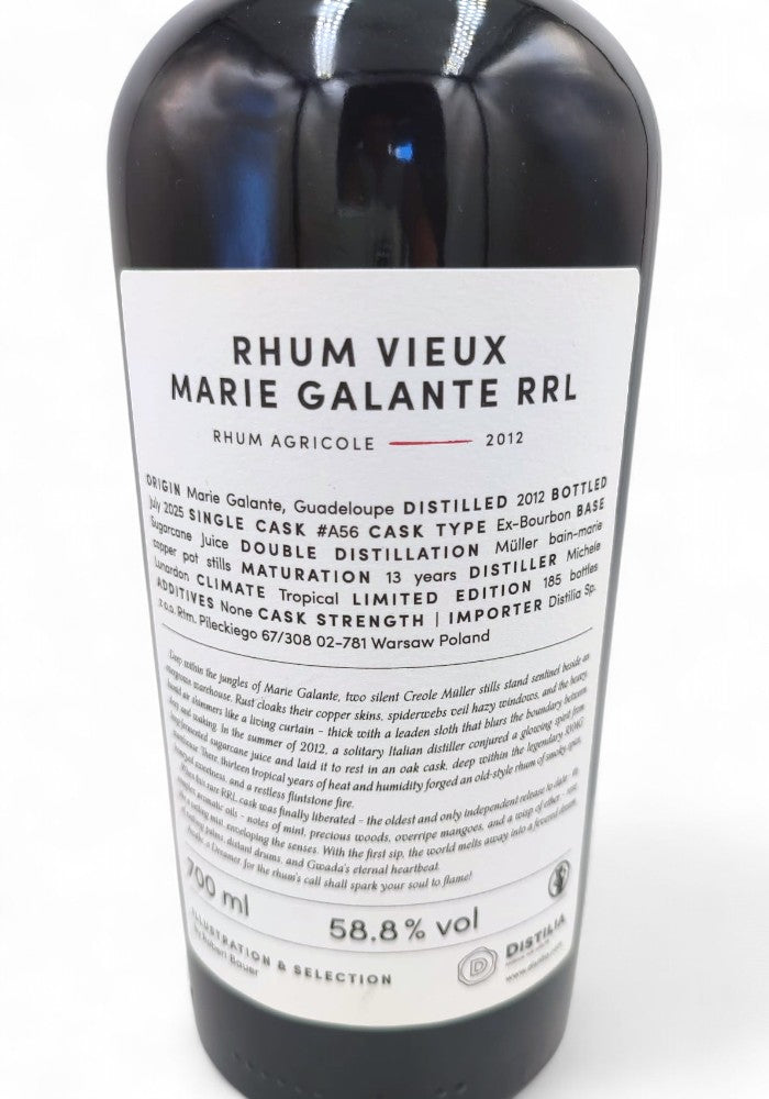 Rhum Vieux Marie Galante 2012/2025 13yo 58,8% The Sins – Sloth, Robert Bauer and Distilia
