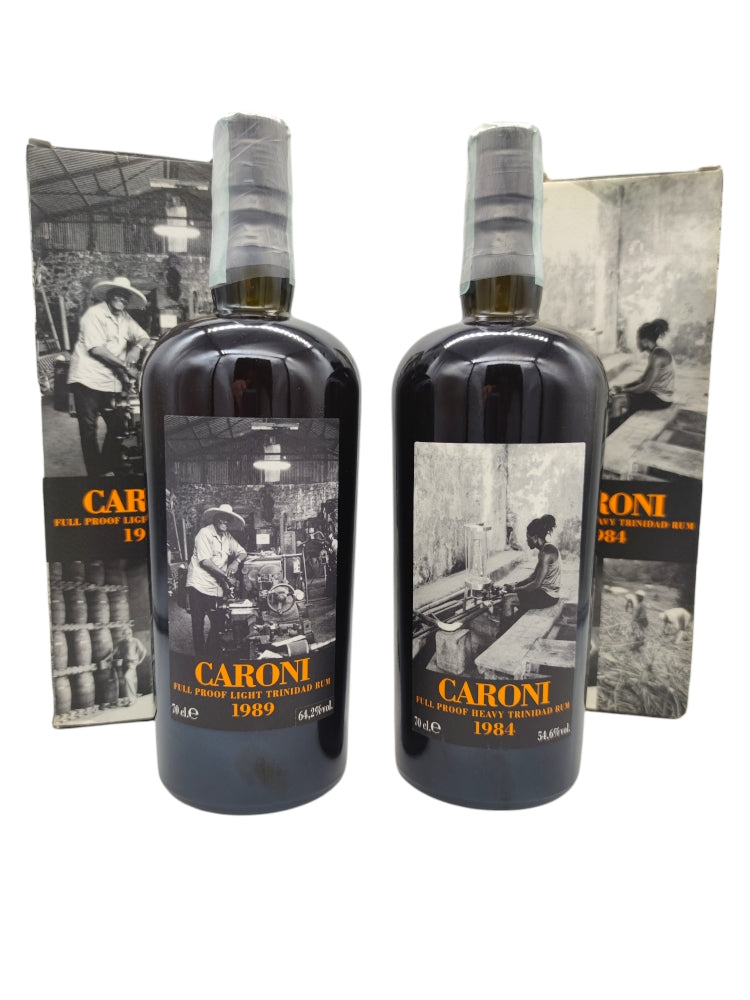 Set Caroni 1989 17yo 64,2% + Caroni 1984 22yo 54,6%