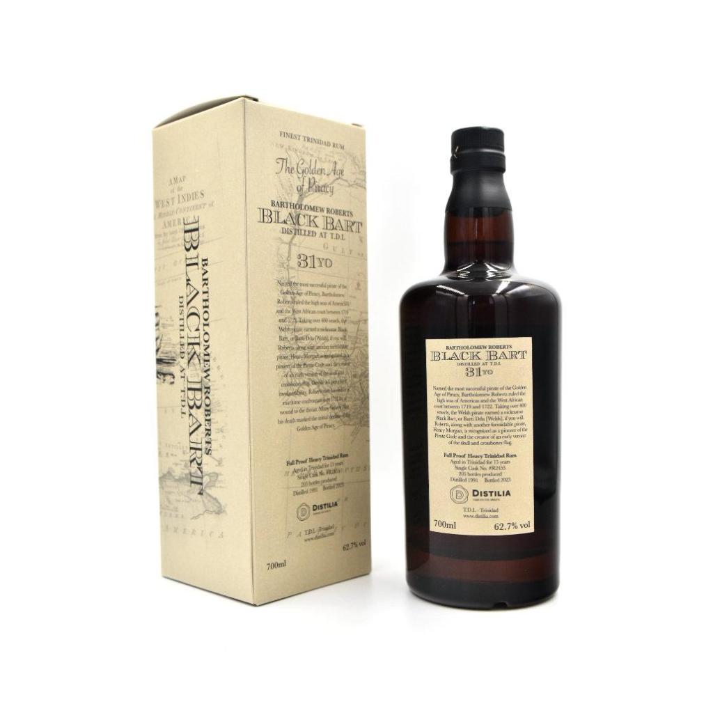 TDL 1991 31yo 62,7% cask#R2455 Black Bart The Golden Age of Piracy by Distilia