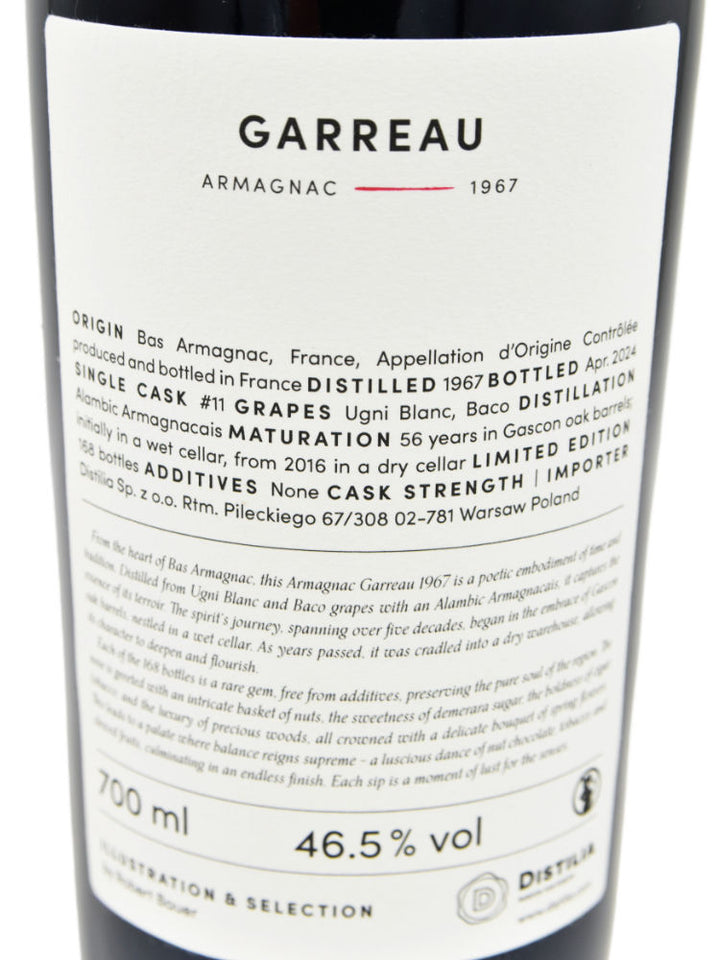 Armagnac Garreau 1967/2024 46,5% 700ml The Sins – Lust, Robert Bauer and Distilia