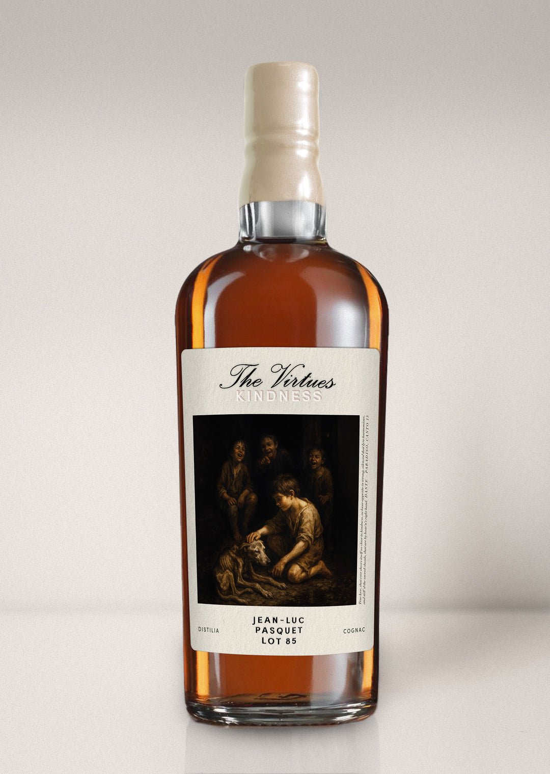 Jean-Luc Pasquet 1985/2025 40yo 50,36% LOT 85 The Virtues - Kindness, Robert Bauer and Distilia