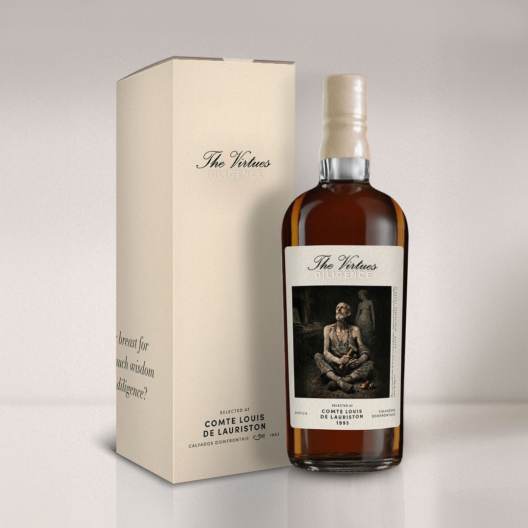 Calvados Domfrontais Comte Louis de Lauriston 1993/2024 53% The Virtues - Diligence, Robert Bauer and Distilia