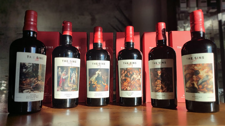 The Sins - set of 6 bottles, Robert Bauer and Distilia