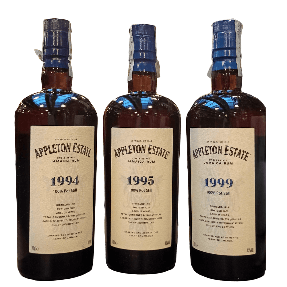 Appleton Estate Hearts Collection 1994 - 1995 - 1999, bottles