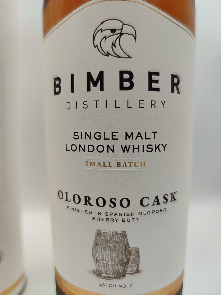 Bimber Oloroso Cask 2020 51,4% label