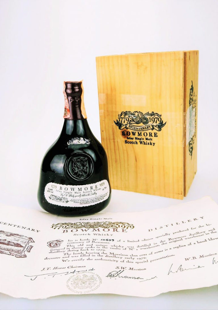 Bowmore Bicentenary 1979 43% with certificate