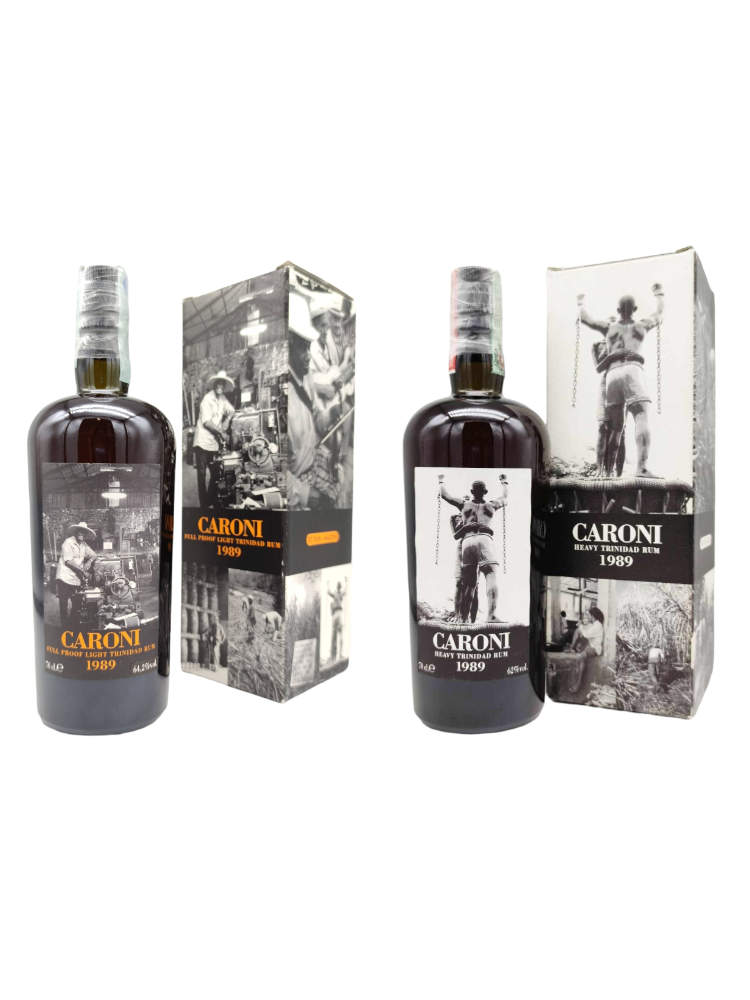 Set Caroni 1989 17yo 64,2% and 16yo 62%