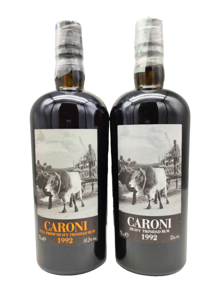 Caroni 1992/2010 18y - Set of 2 bottles 61,2% and 55%