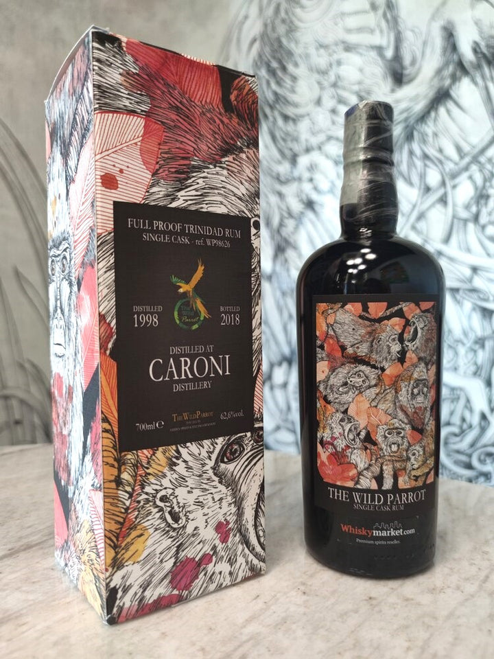 Caroni 1998/2018 20yo 62,6% Trinidad cask#WP98626 The Wild Parrot