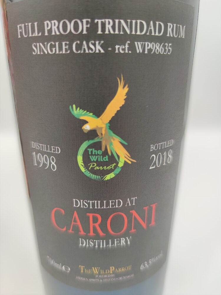 Caroni 1998/2018 20yo 63,5% Trinidad cask#WP98635 The Wild Parrot