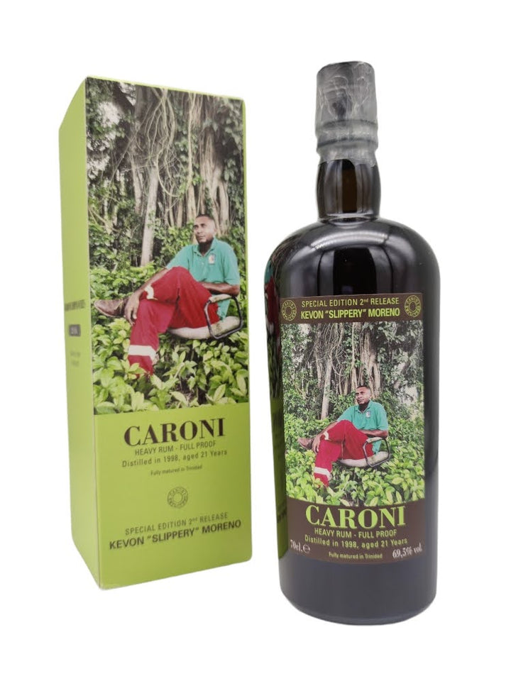 Caroni 1998/2019 21yo 69,5% Employees 2nd Release Kevon Moreno,Slippery