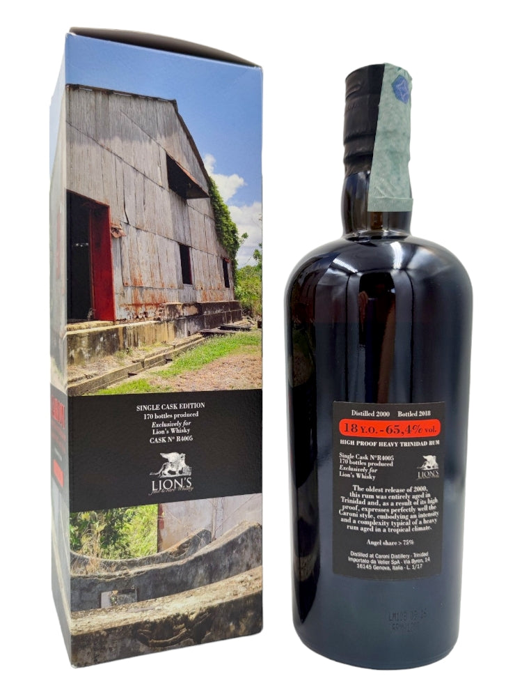 Caroni 2000/2018 18yo 65,4% cask R4005 Lion's Whisky