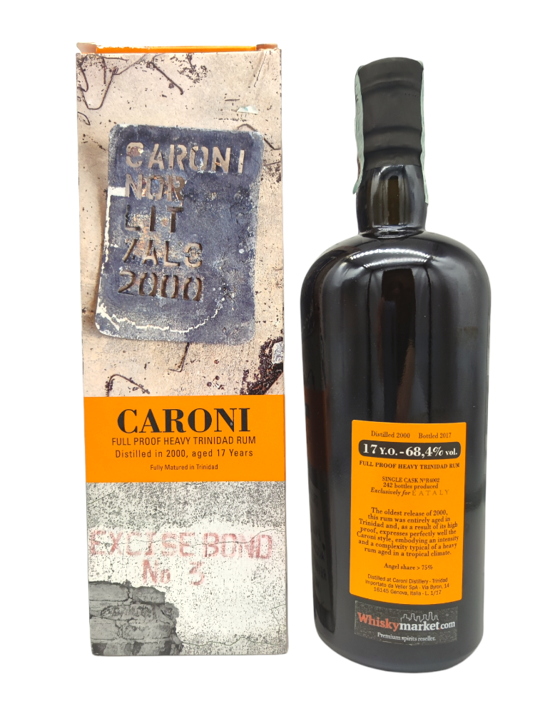 Caroni 2000/2017 17yo 68,4% cask#R4002 Full Proof Rum Eataly