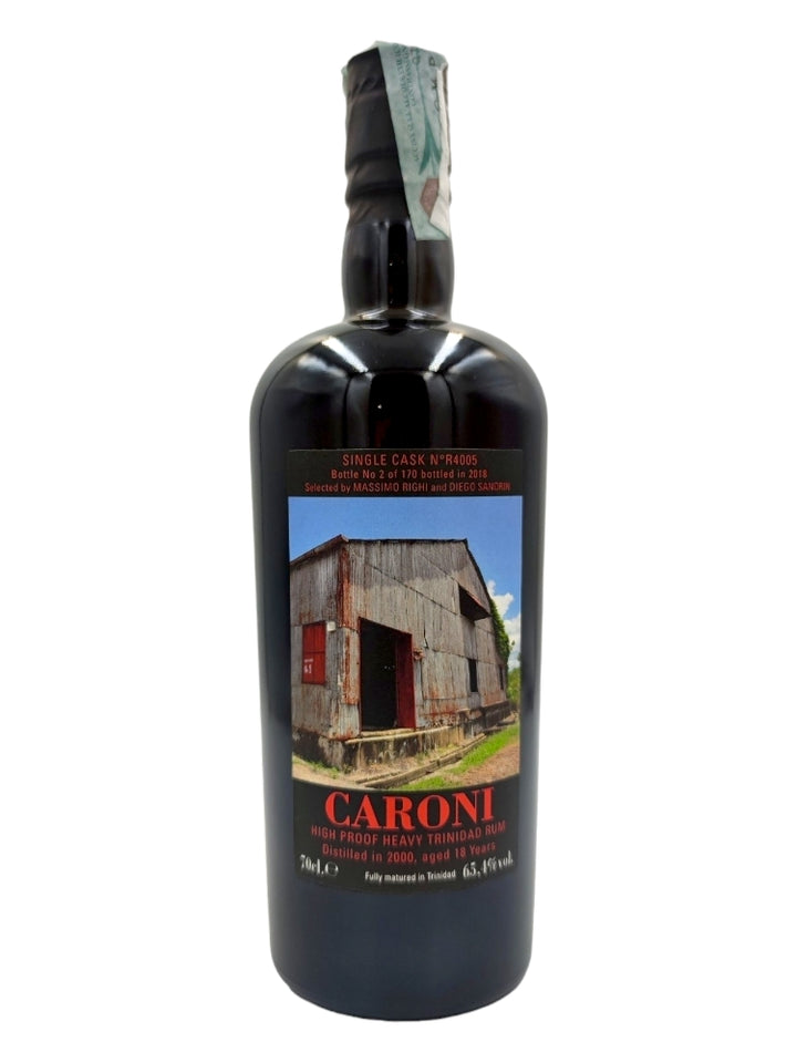 Caroni 2000/2018 18yo 65,4% cask#R4005 Lion's Whisky, bottle