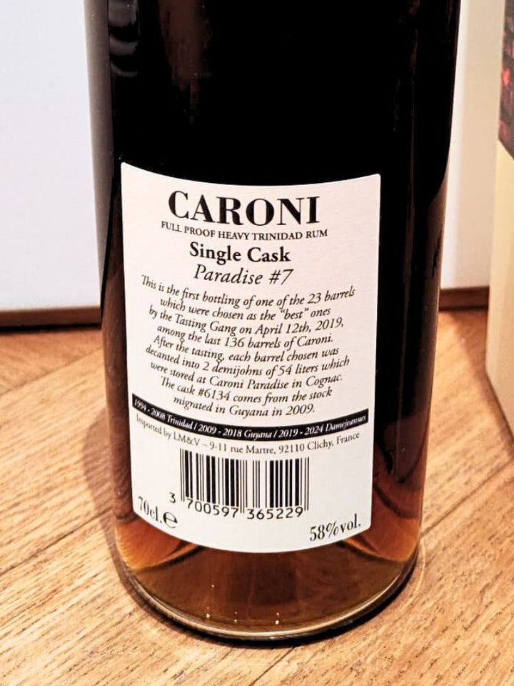 Caroni Paradise #7 1994/2003 26yo 58% cask#6134 Velier 700ml