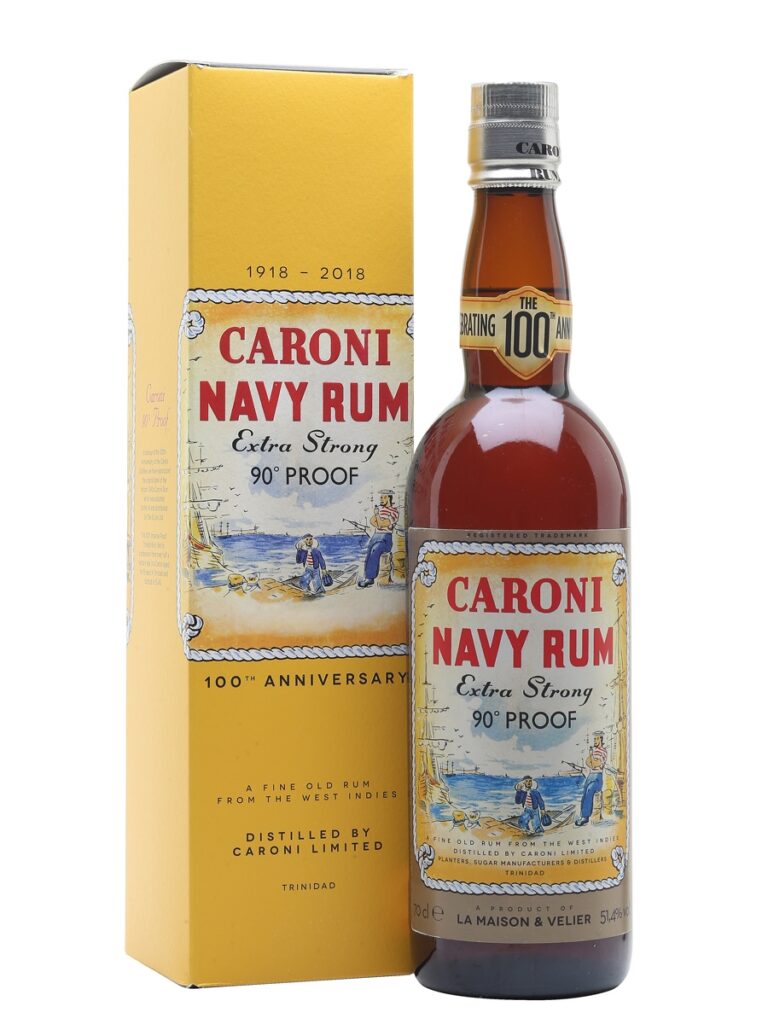 Caroni Replica Navy Rum Extra Strong 90 Proof Velier