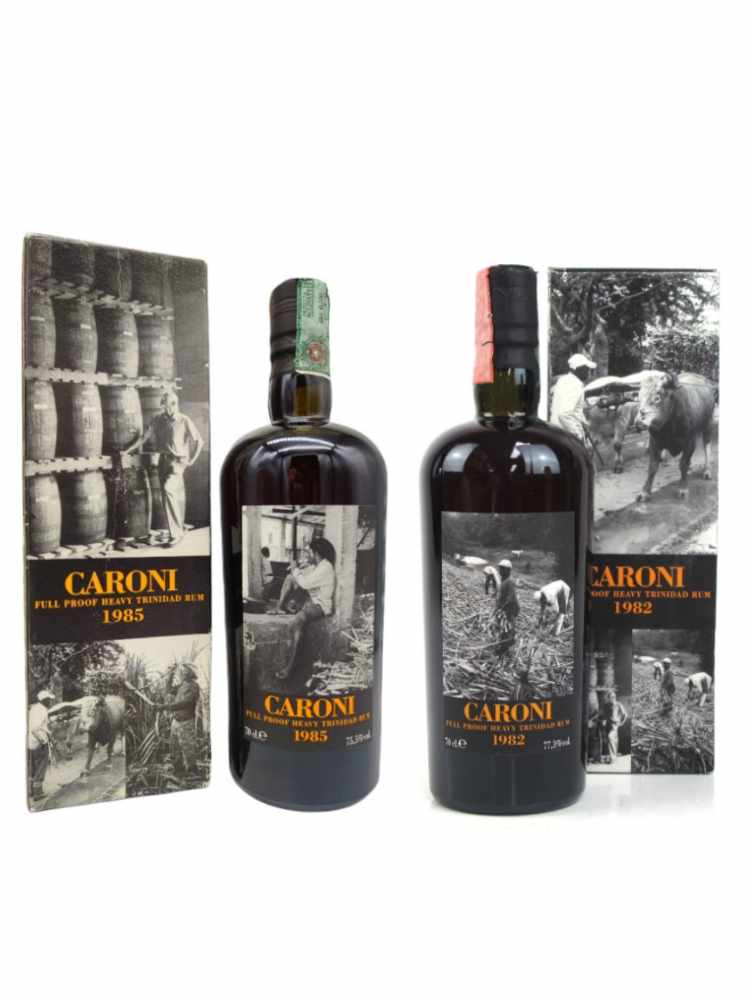 Caroni single casks 1982 77,3% and 1985 75,5%