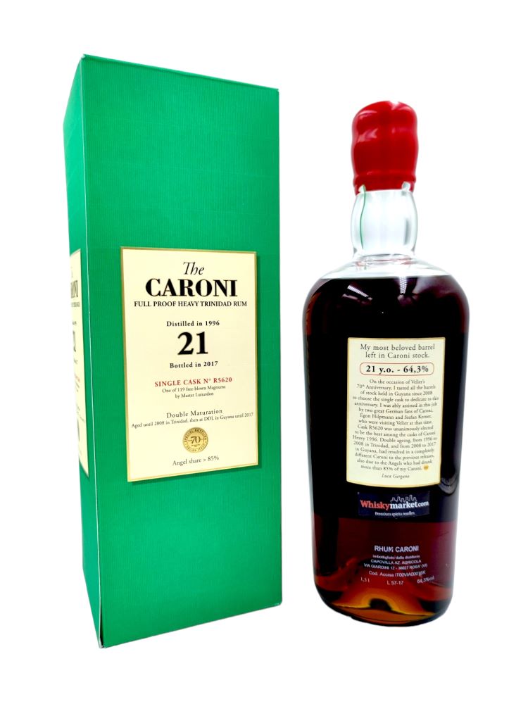 Caroni 1996 cask#R5620 Velier Magnum Collection 70th Anniversary