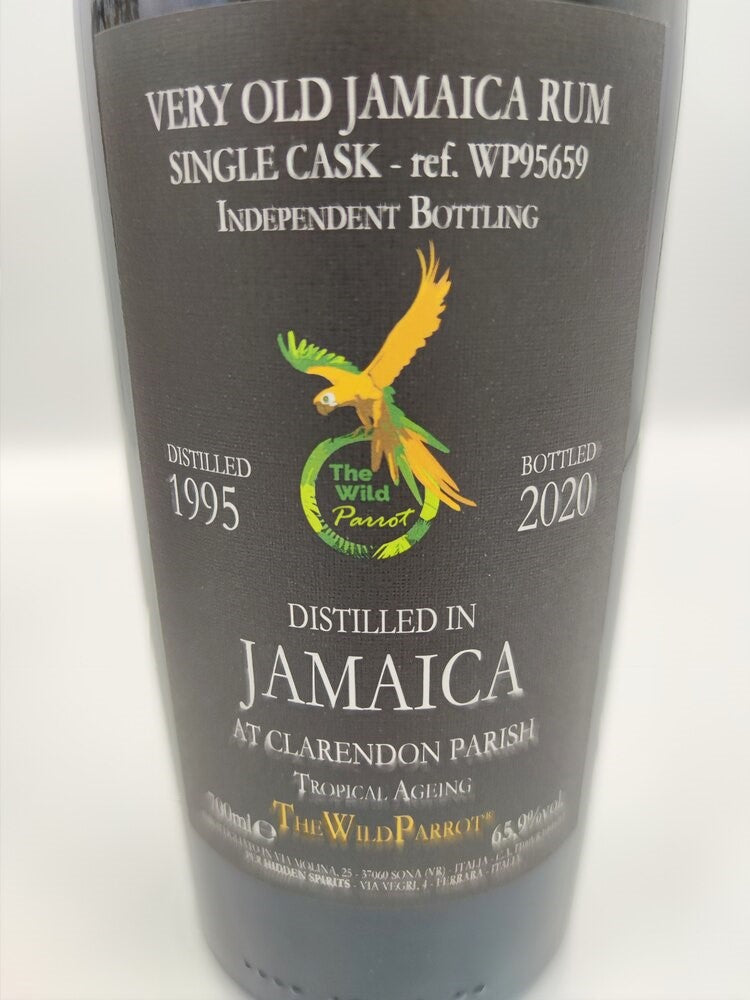 Clarendon 1995 25yo 65,9% Jamaica cask#WP95659 The Wild Parrot