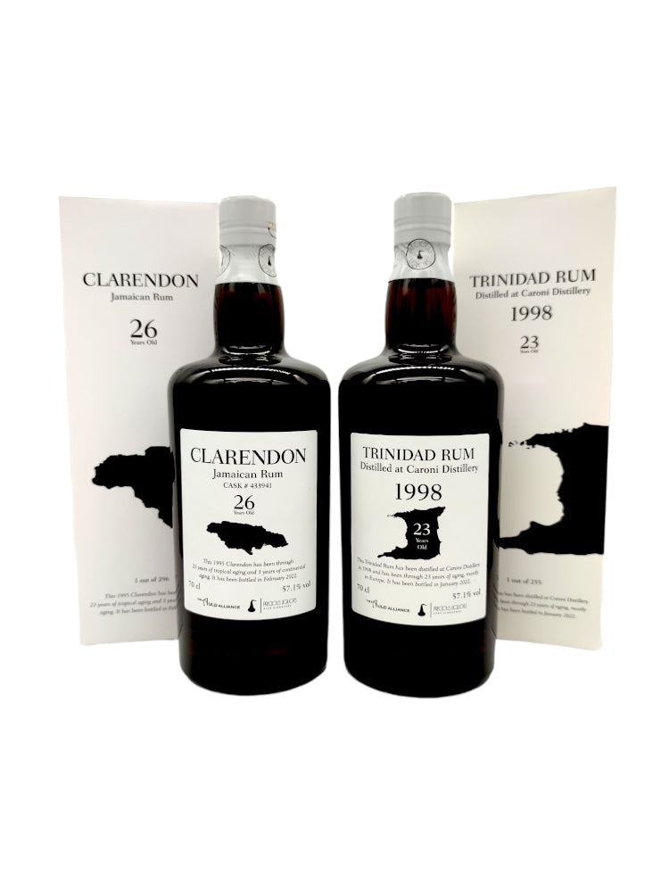 Clarendon 1995 26yo and Caroni 1998 23yo The Auld Alliance set 2x700ml