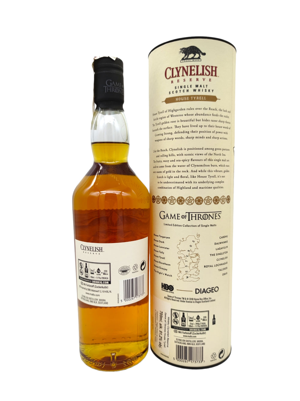 Clynelish 2019 51,2% The Game of Thrones House Tyrell