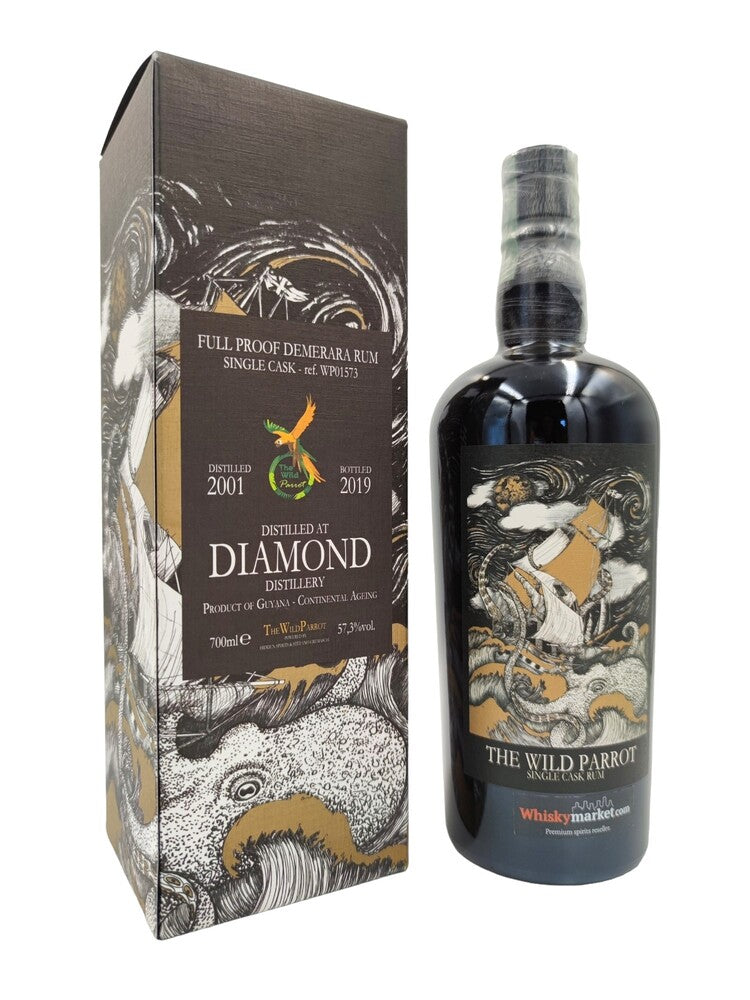 Diamond 2001/2019 18yo 57,3% Guyana cask#WP01573 The Wild Parrot