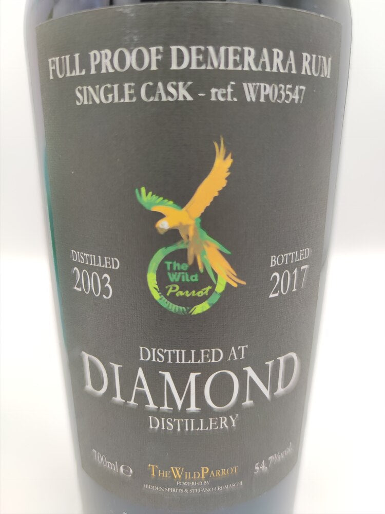 Diamond 2003/2017 14yo 54,7% Guyana cask#03547 The Wild Parrot