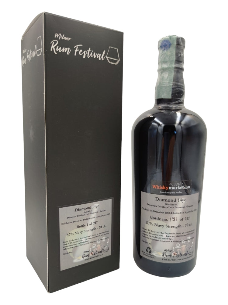 Diamond 2003/2018 14yo 57% Guyana Milano Rum Festival