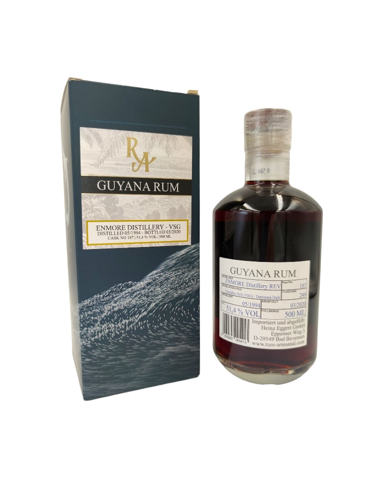 Enmore 1994/2020 25yo 51,4% cask#187 VSG Guyana - Rum Artesanal