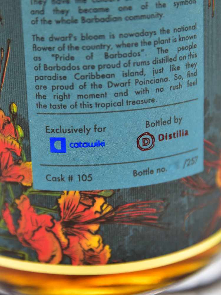 Floral Rum Series - Foursquare 2006 Dwarf Poinciana 15yo 60,4% cask#105 Distilia