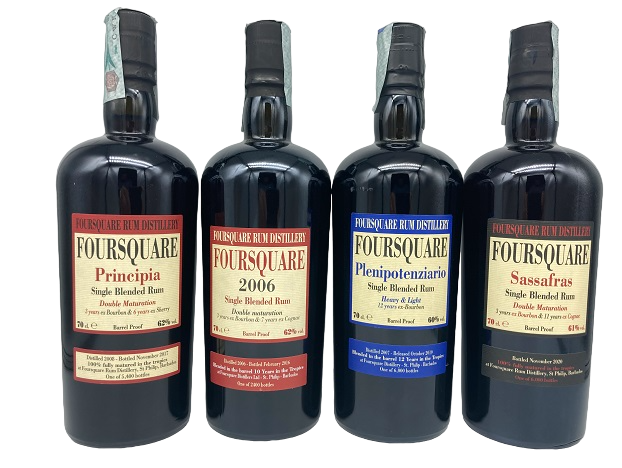 Foursquare SET of 4 bottles