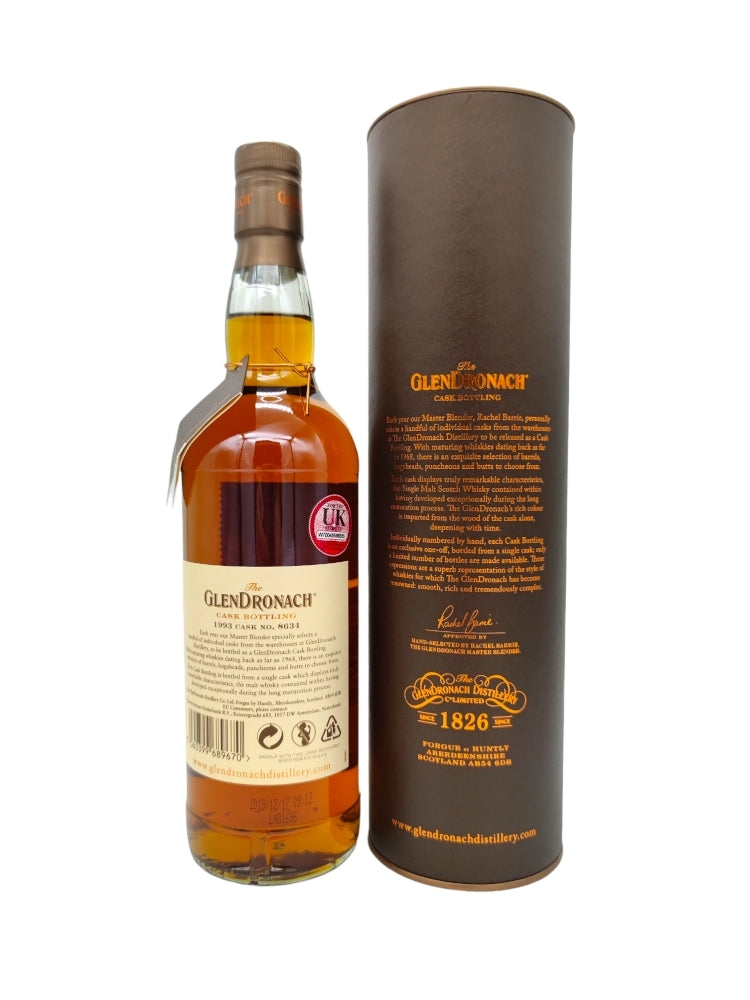 Glendronach 1993/2019 26yo 54,4% cask#8634