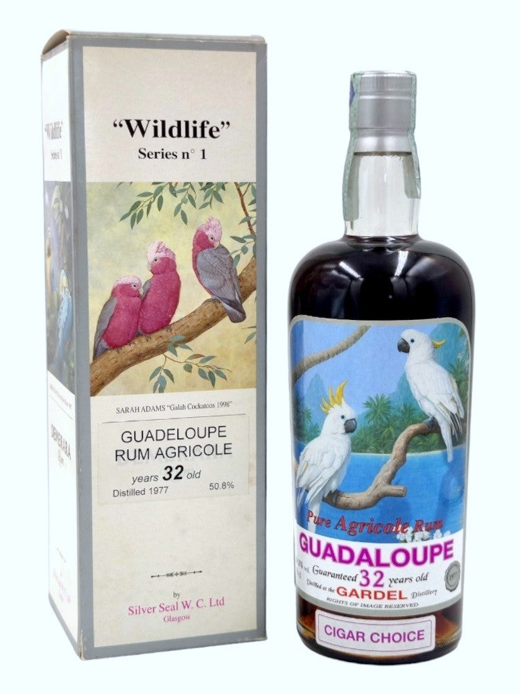 Guadeloupe 1977/2009 32yo 50,8% Wildlife Series no2 Silver Seal with box