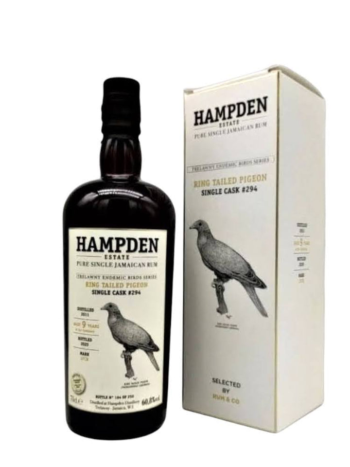 Hampden 2011 9yo cask#294 Trelawny Endemic Birds Ring Tailed Pigeon