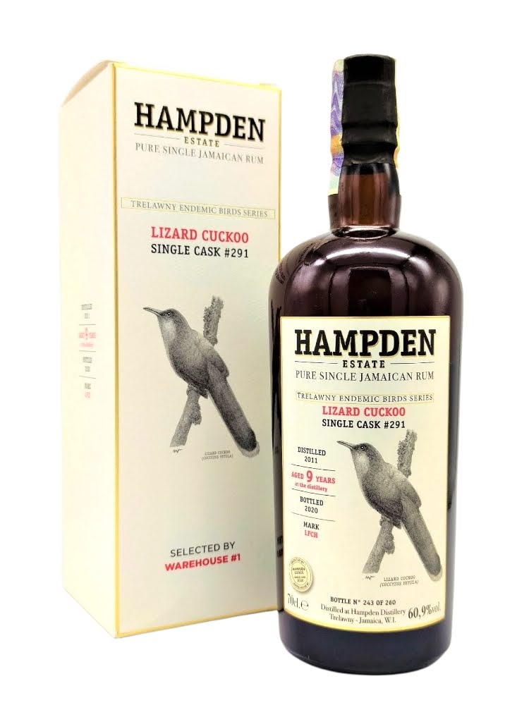 Hampden LFCH 2011 9yo cask#291 Lizard Cuckoo Trelawny Endemic Birds, bottle