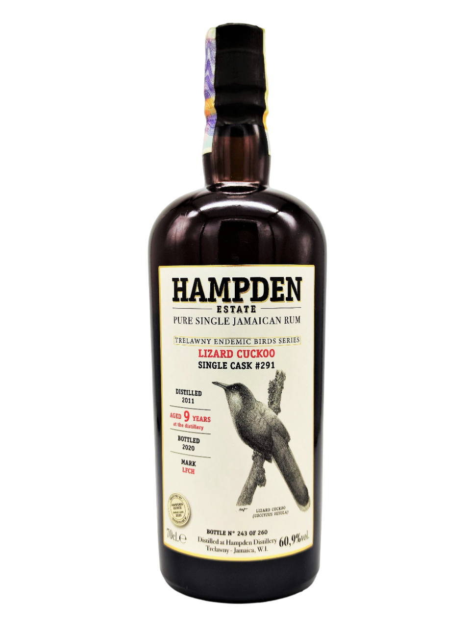 Hampden LFCH 2011 9yo cask#291 Lizard Cuckoo Trelawny Endemic Birds