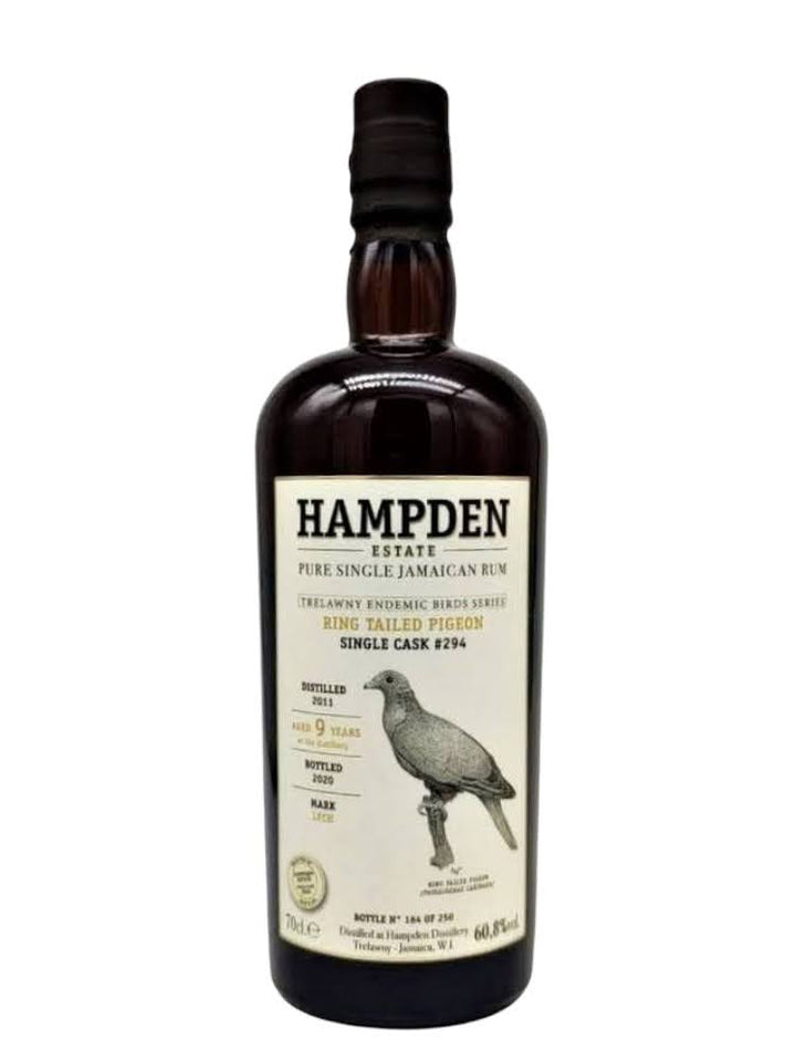 Hampden LFCH 2011 9yo cask#294 Trelawny Endemic Birds Ring Tailed Pigeon