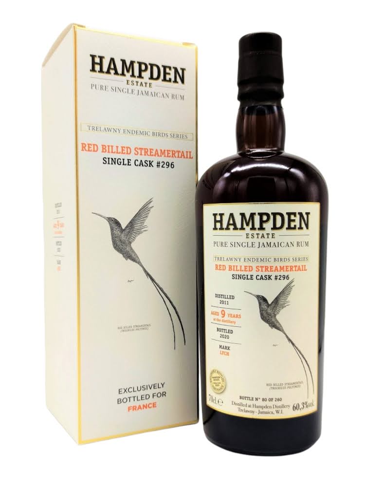 Hampden LFCH 2011 9yo cask#296 Red Billed Streamertail Trelawny Endemic Birds